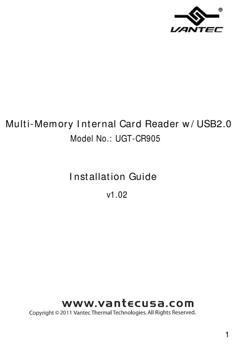 Vantec UGT-CR905 installation guide