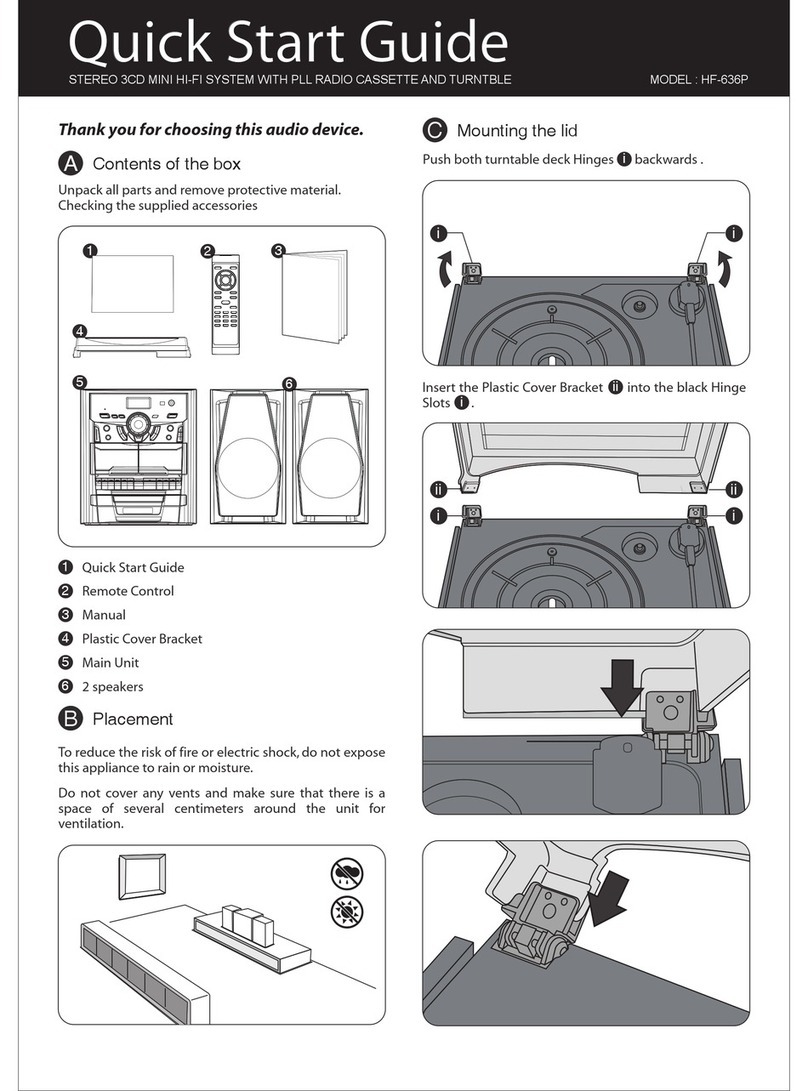 Scotts HF-636P quick start guide