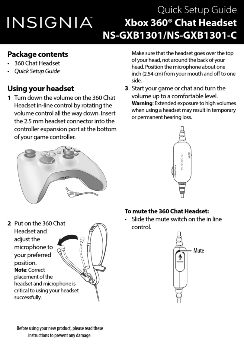 Insignia NS-GXB1301 Quick setup guide