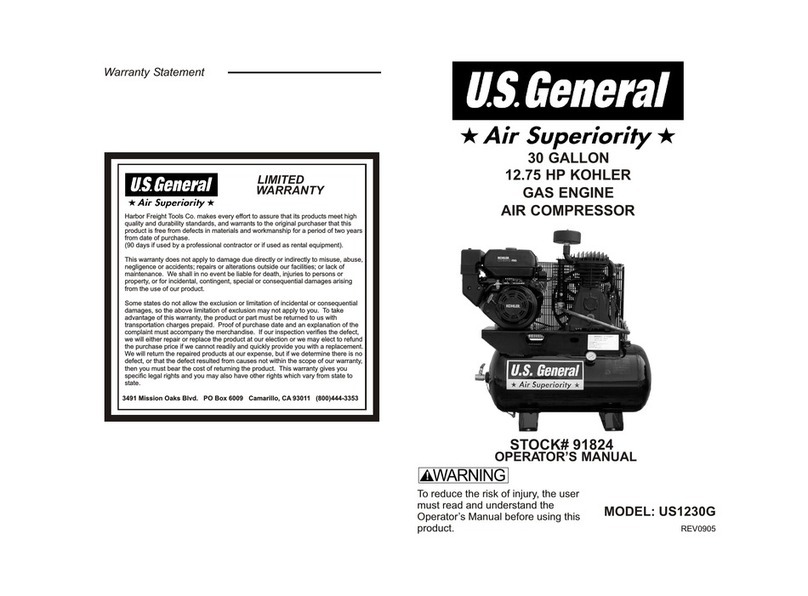 U.S. General 91824 Operator's manual U.S. General 91824 Operator's manual