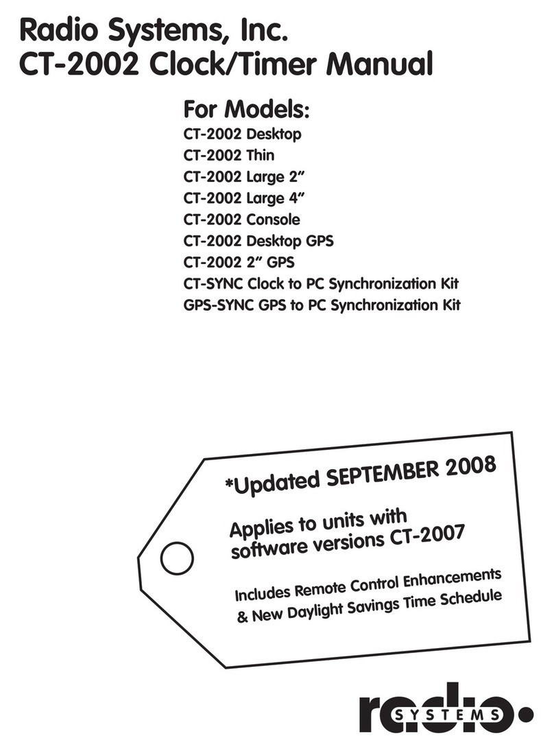 Radio Systems CT-2002 Series manual