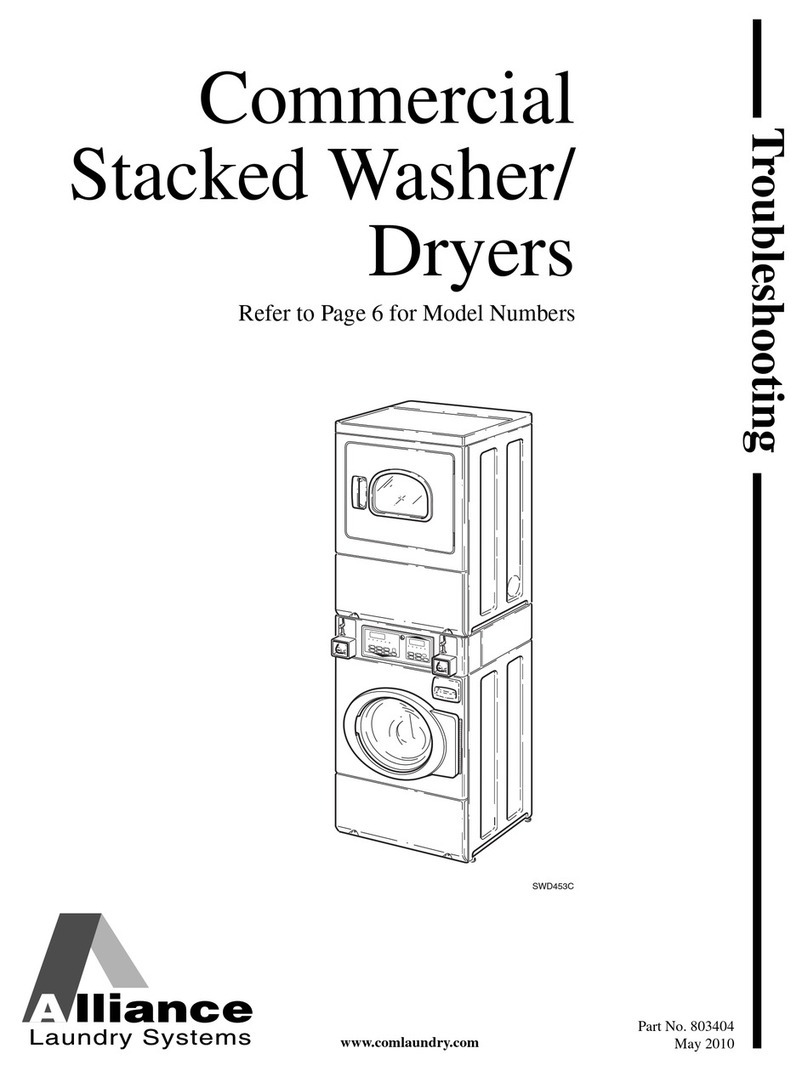 Alliance Laundry Systems BT3LLFSG401UN01 Operating instructions Alliance Laundry Systems BT3LLFSG401UN01 Operating instructions