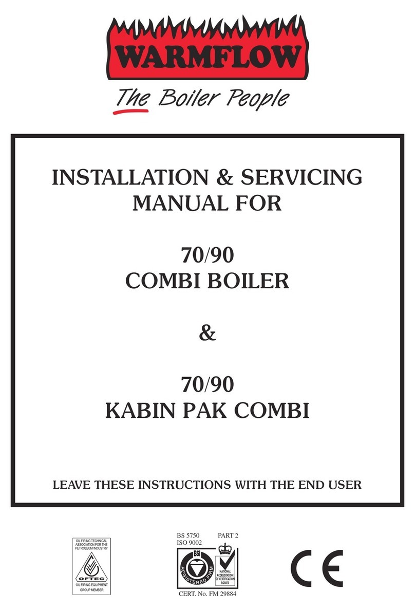 WarmFlow COMBI 70 Installation & servicing instructions