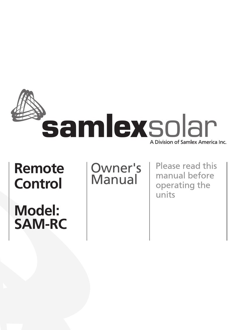 SamplexPower SAM-RC owner's manual