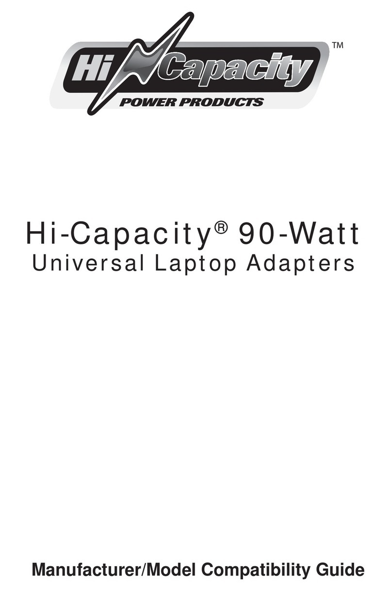 Hi-Capacity 90-Watt Universal Laptop Adapters Compatibility guide
