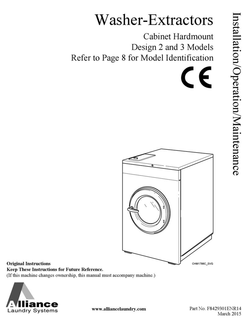 Alliance Laundry Systems CCN020HNF Installation & operation manual Alliance Laundry Systems CCN020HNF Installation & operation manual