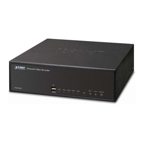 Planet NVR-820 User manual