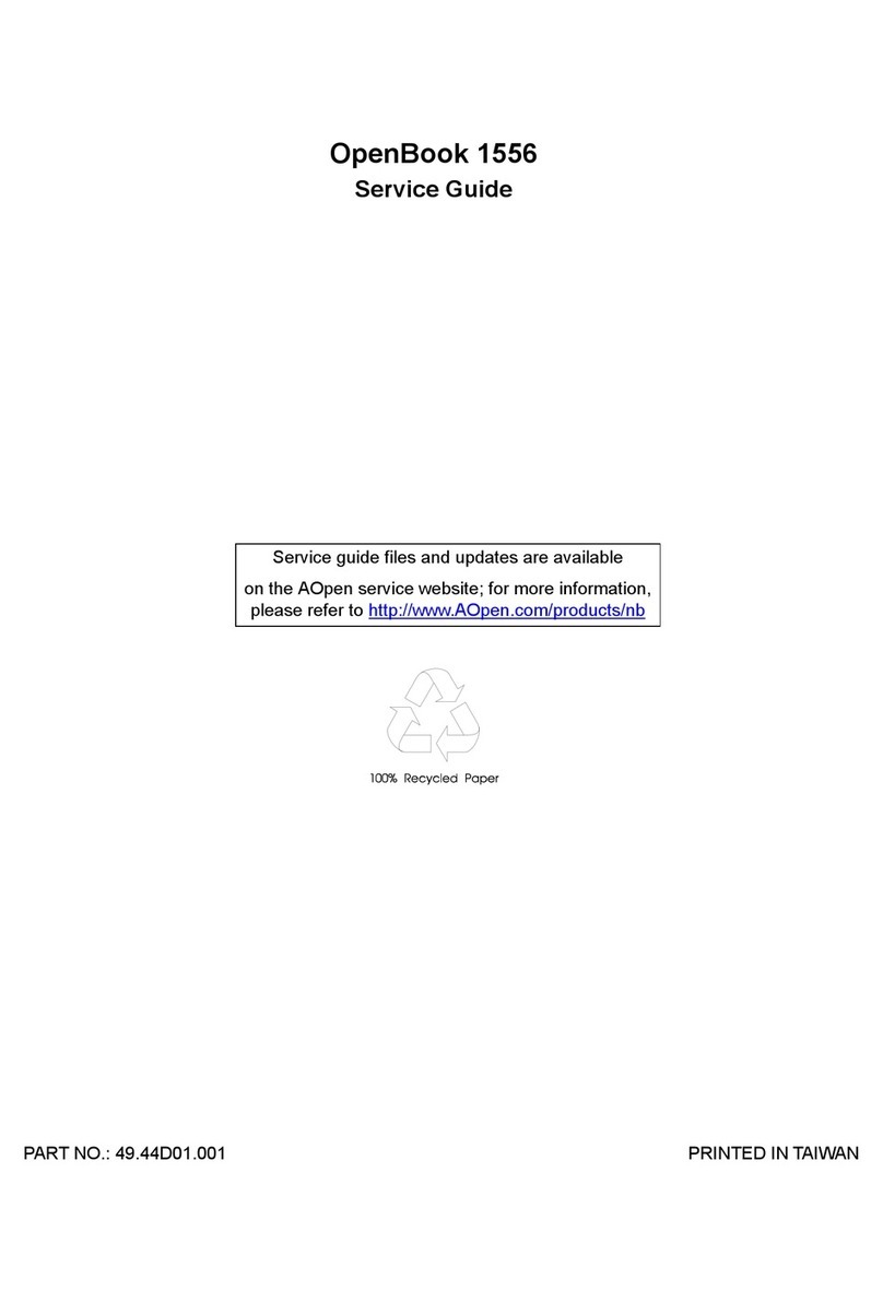 AOpen OpenBook 1556 Service guide