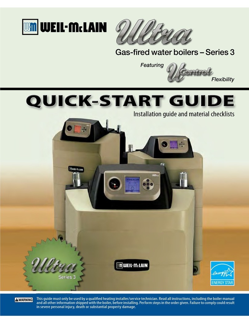 Weil-McLain Ultra Series 3 quick start guide