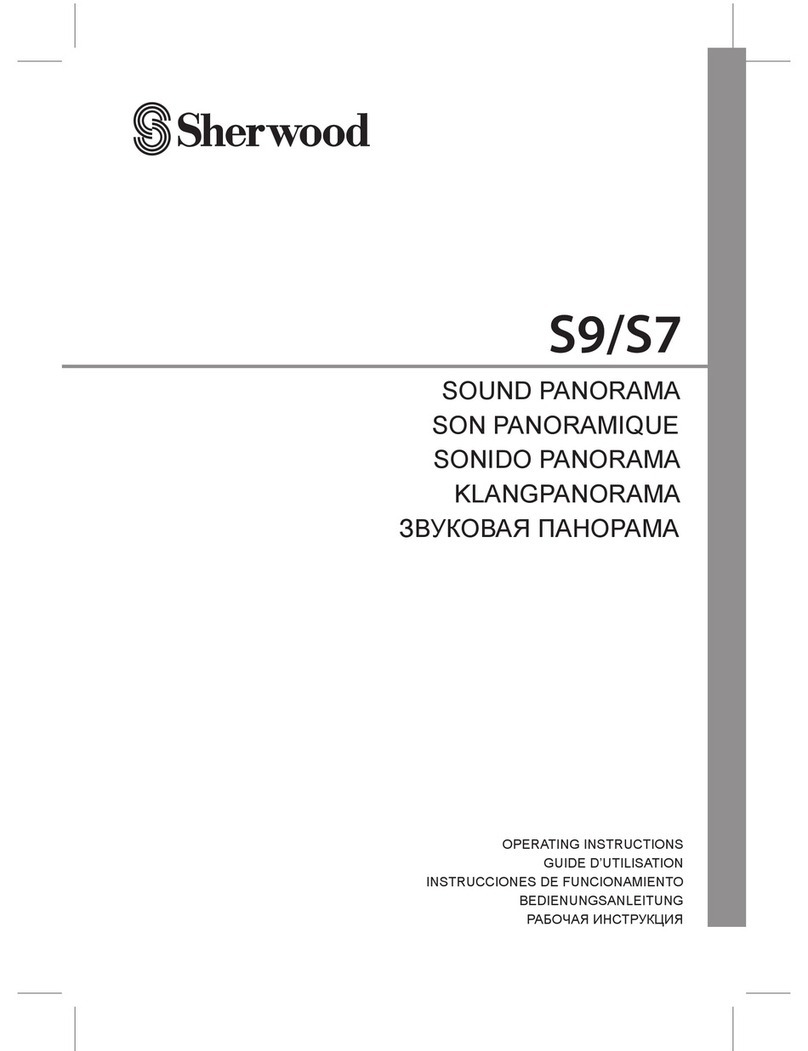 Sherwood S9 SOUND PANORAMA User manual