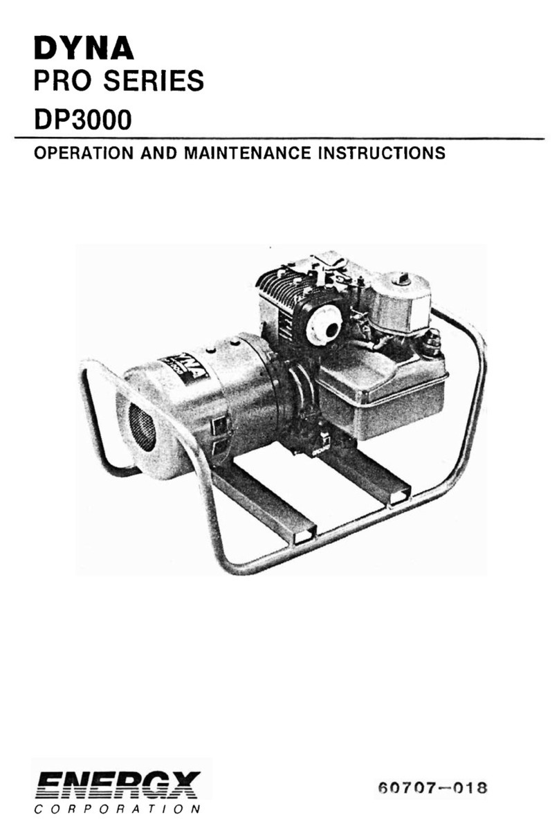 Energx DYNA DP3000 Operation and maintenance instructions Energx DYNA DP3000 Operation and maintenance instructions