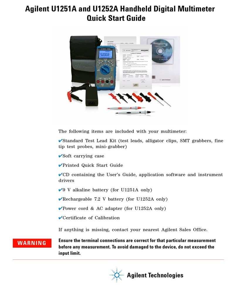 Agilent Technologies U1251A User manual