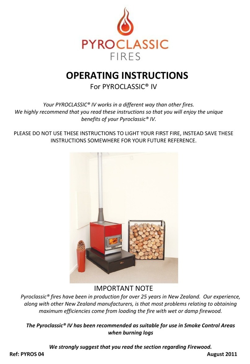 Pyroclassic Fires PYROCLASSIC IV operating instructions
