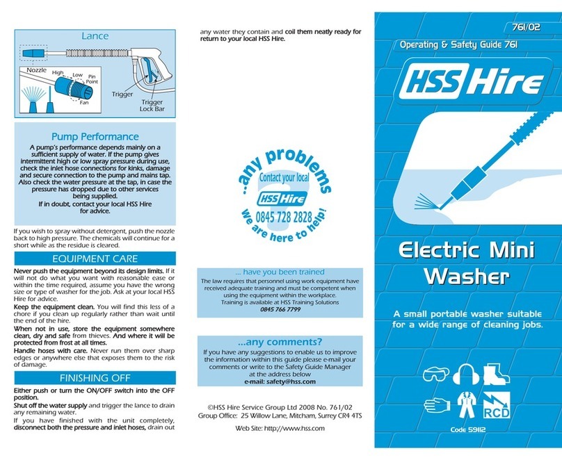HSS Hire 761/02 Operating & safety guide