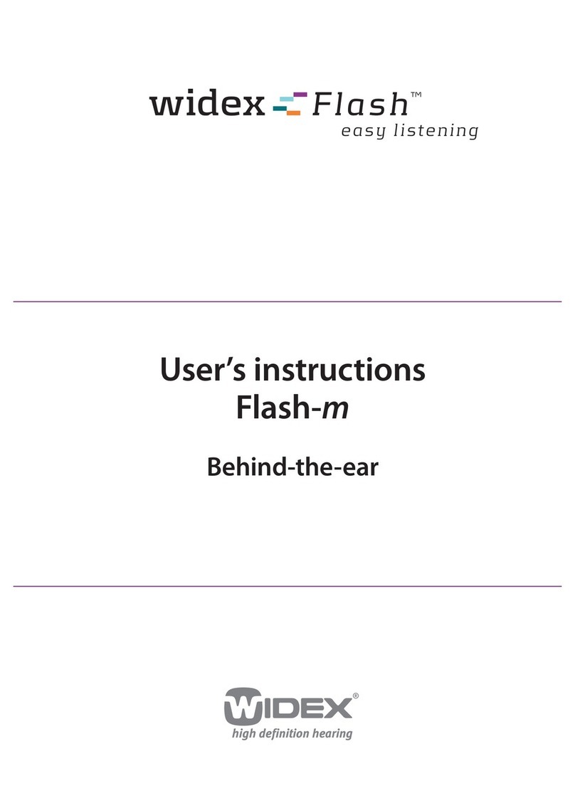 Widex Flash-M User instructions