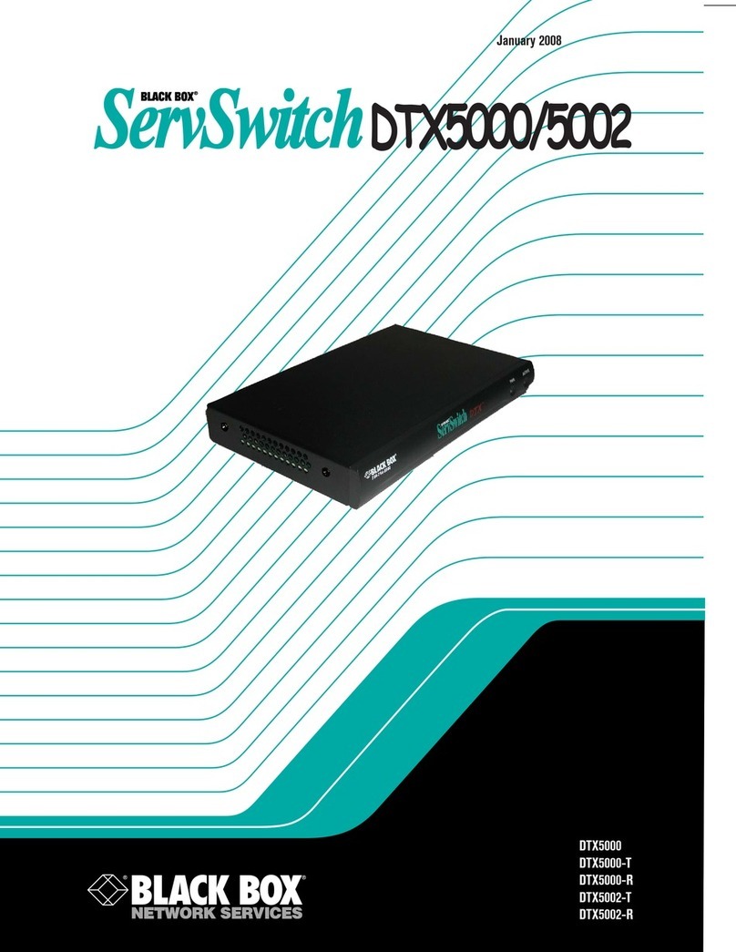 Black Box ServSwitch DTX5000 user guide