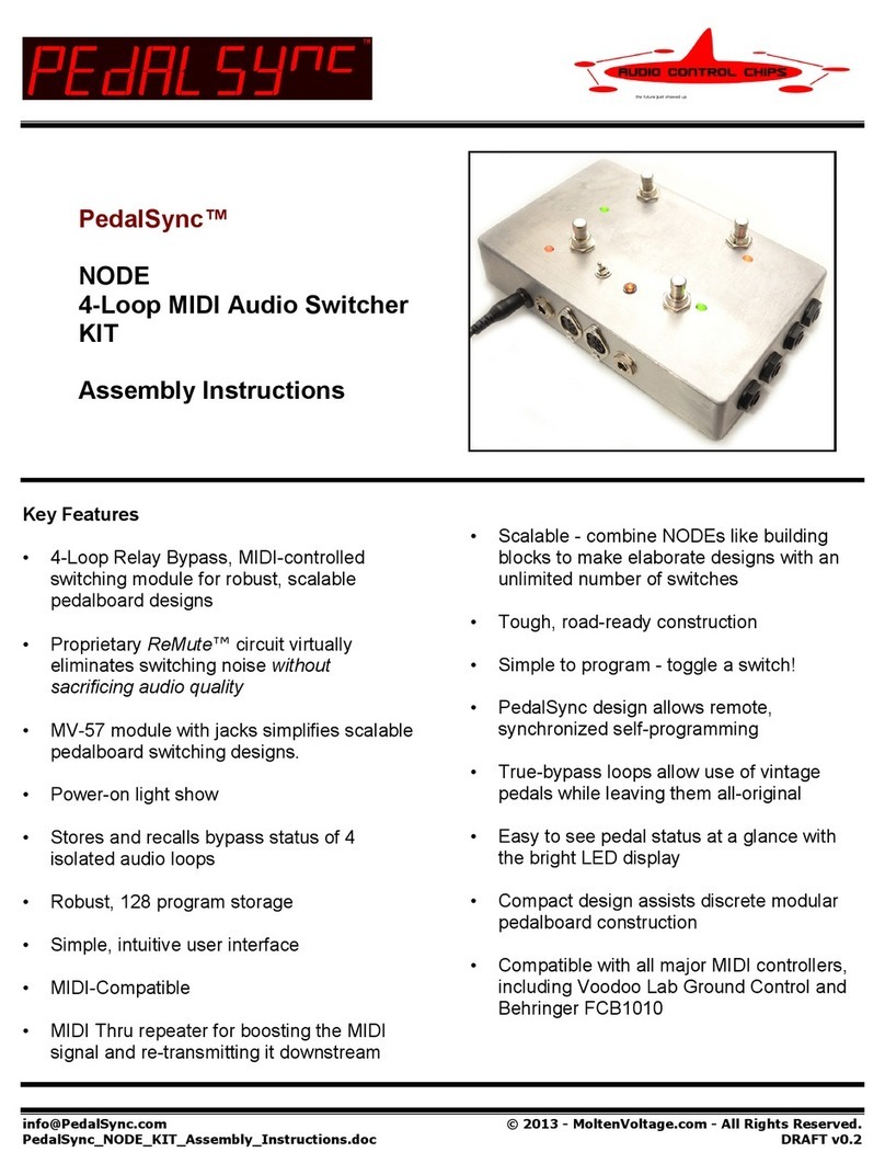 MoltenVoltage PedalSync Assembly instructions