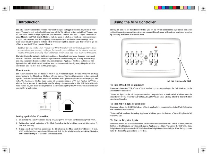 X10 MC10A User manual