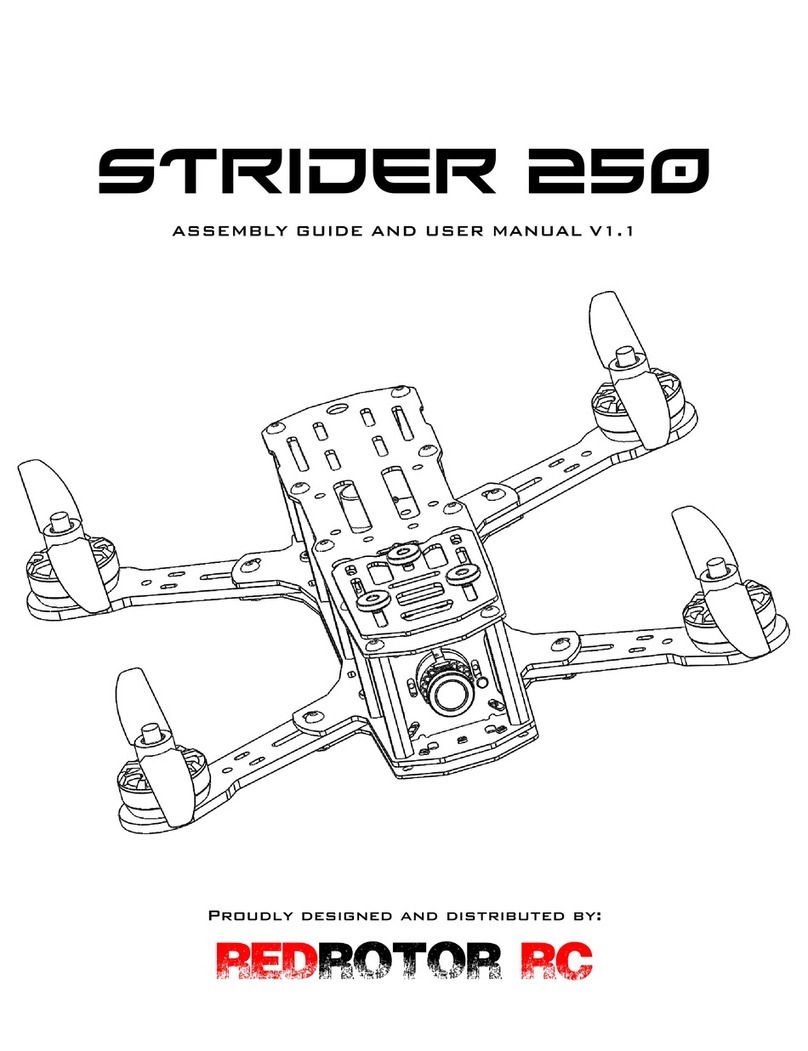 REDROTOR RC STRIDER 250 User manual