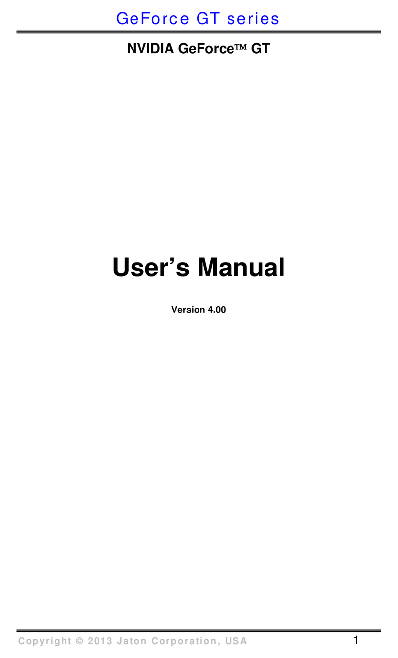 Nvidia GeForce GT series User manual