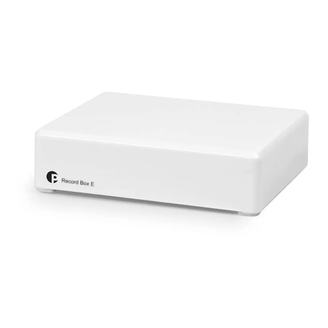 Pro-Ject Audio Systems Record Box E User manual