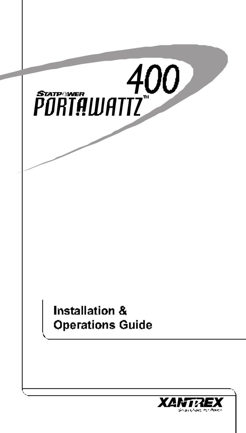 Statpower Portawattz 400 Installation & operation guide