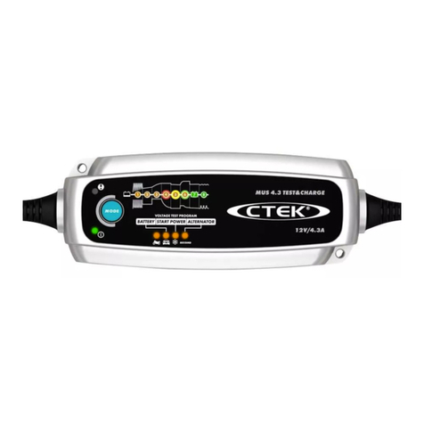 CTEK MUS 4.3 TEST&CHARGE User manual