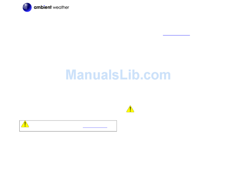 Ambient Weather WeatherHub2 quick start guide