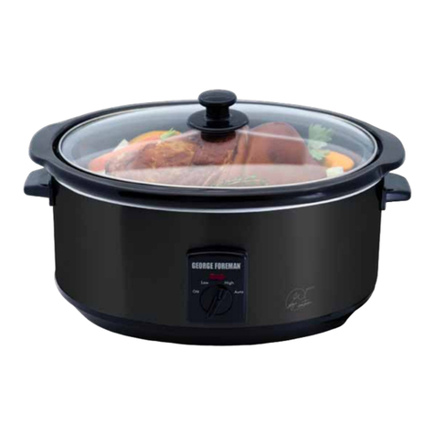 George Foreman GFSC35BLK instructions