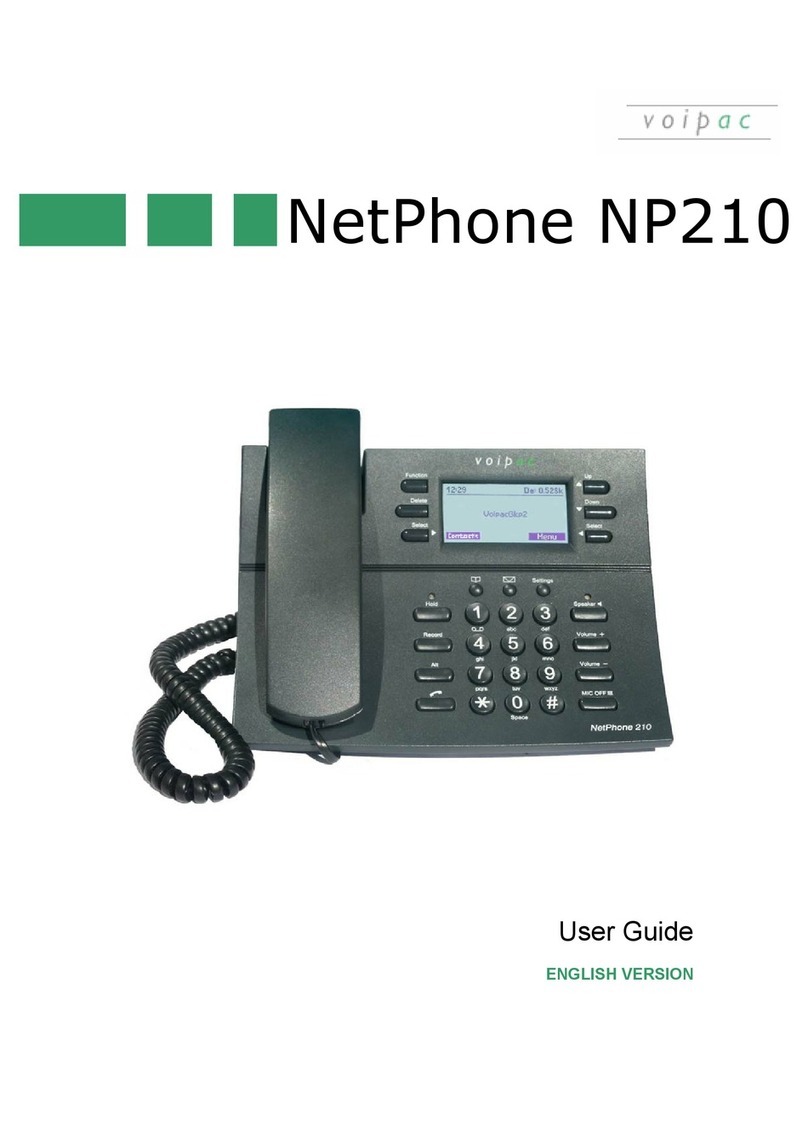 Voipac NetPhone NP210 user guide