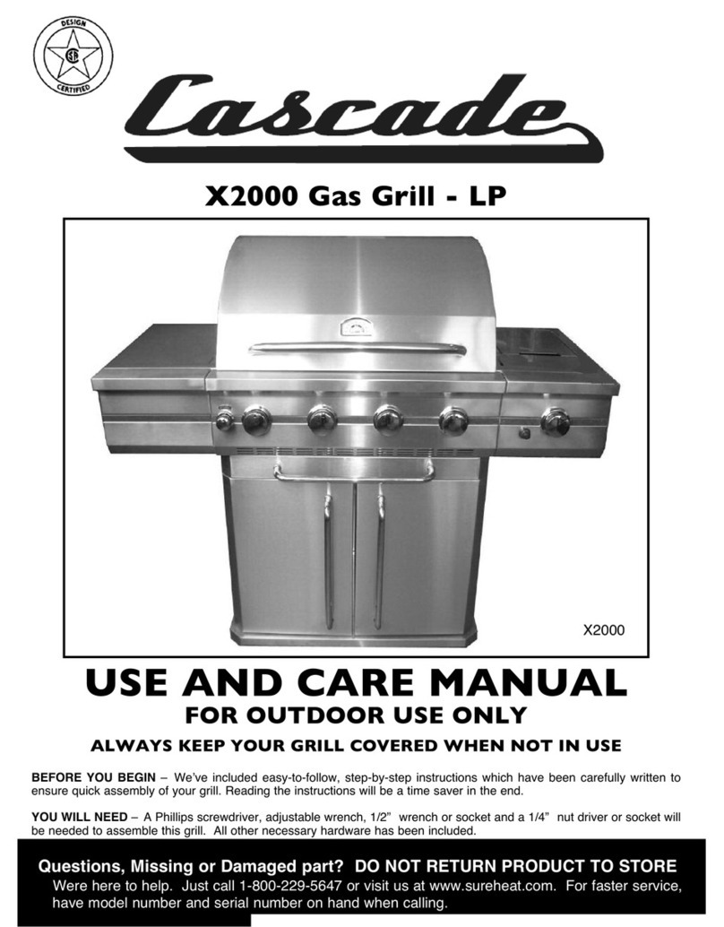 Cascade X2000 use and care manual