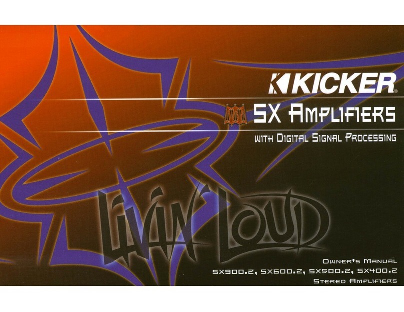 Kicker 5X400.2 User manual