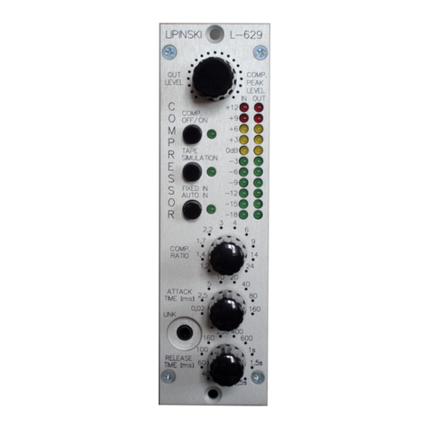 Lipinski Sound L-629 user manual