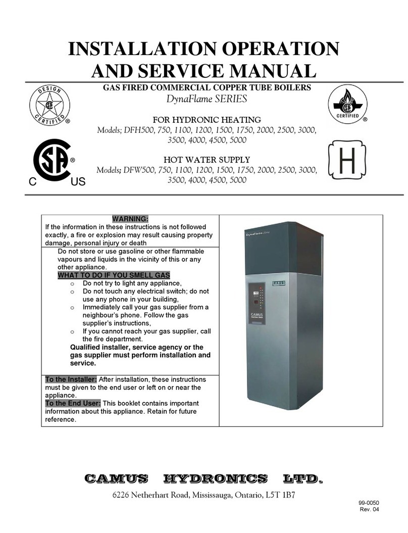 Camus Hydronics DFH500 Setup guide Camus Hydronics DFH500 Setup guide