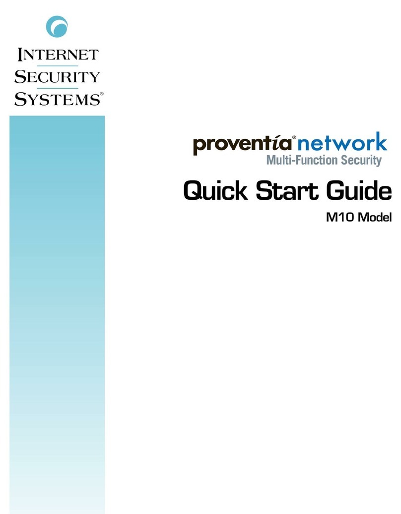 Internet Security Systems M10 quick start guide