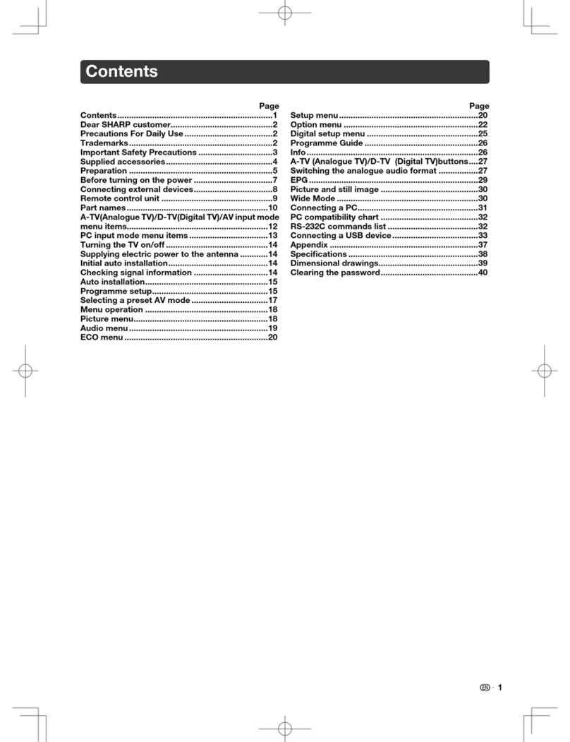 Sharp LC-40GE220H User manual