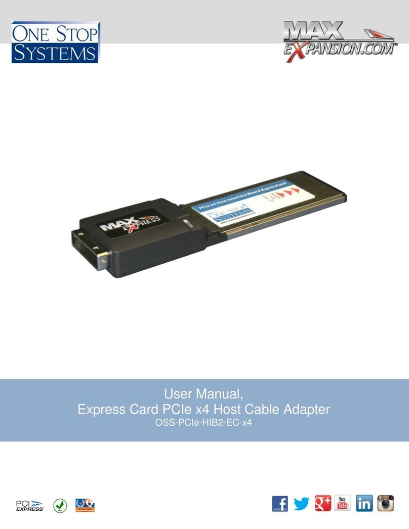 One Stop Systems Max Express OSS-PCIe-HIB2-EC-x4 User manual