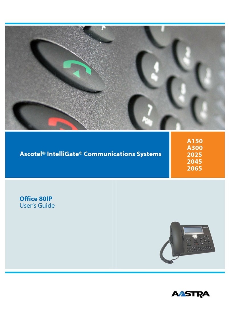 Aastra Office 80IP A150 User manual Aastra Office 80IP A150 User manual