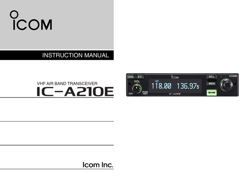 Icom IC-A210E instruction manual
