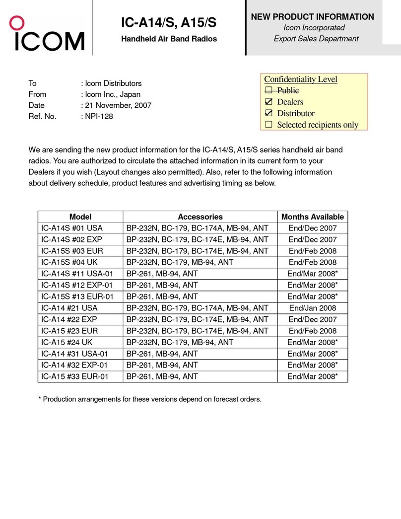 Icom IC-A14 Owner's manual