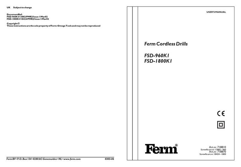 Ferm FSD-960K I user manual