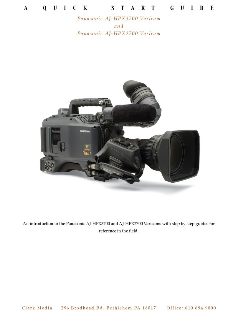 Panasonic AJ-HPX3700 quick start guide