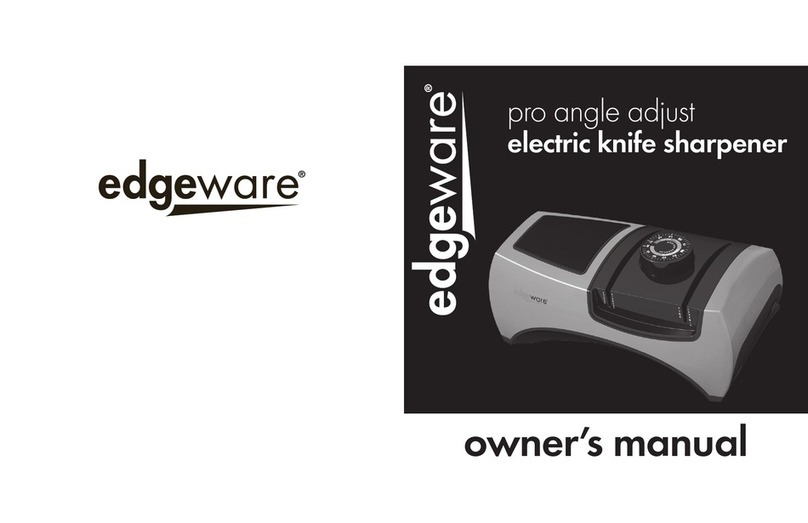 Edgeware pro angle adjust electric knife sharpener owner's manual Edgeware pro angle adjust electric knife sharpener owner's manual