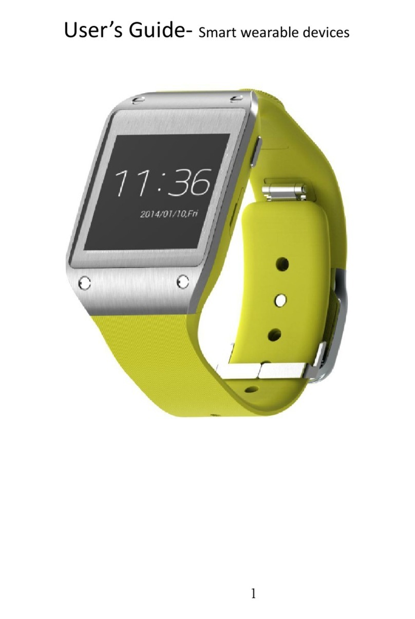 Smart wearable devices Smartwatch user guide