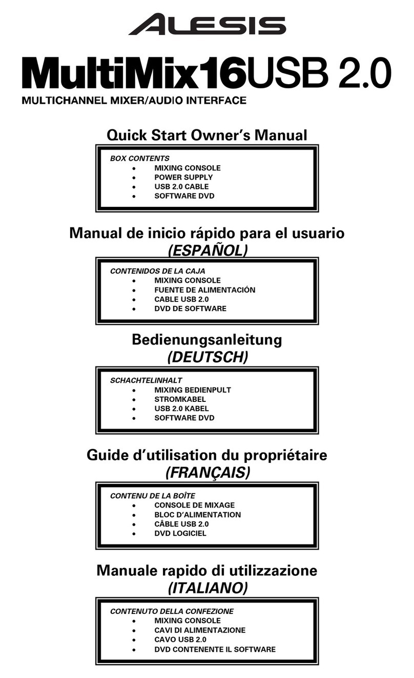 Alesis MultiMix16USB 2..0 Technical document