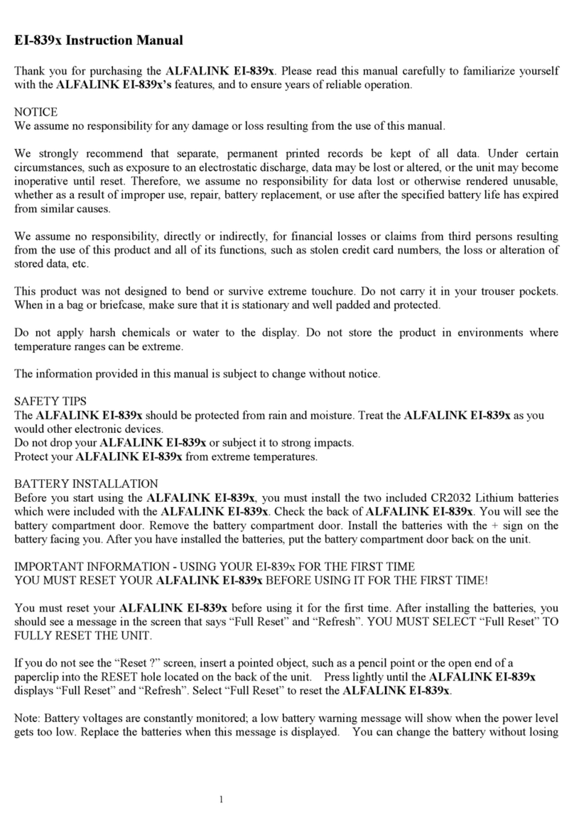 Alfalink EI-839x instruction manual Alfalink EI-839x instruction manual