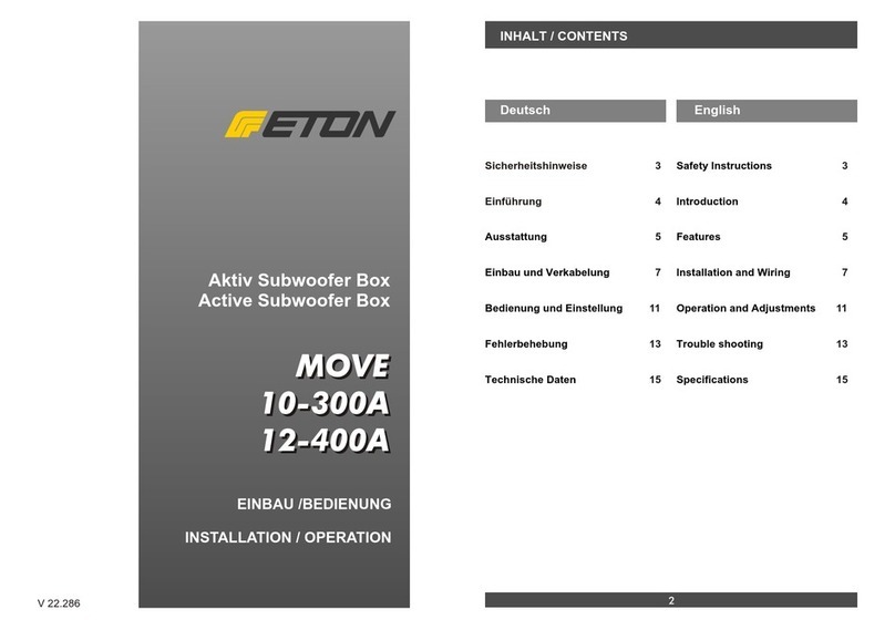 Eton MOVE 10-300A User manual