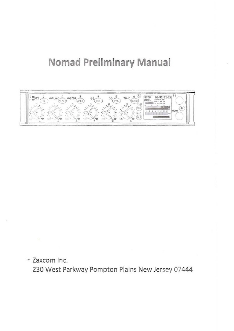 Zaxcom Nomad User manual