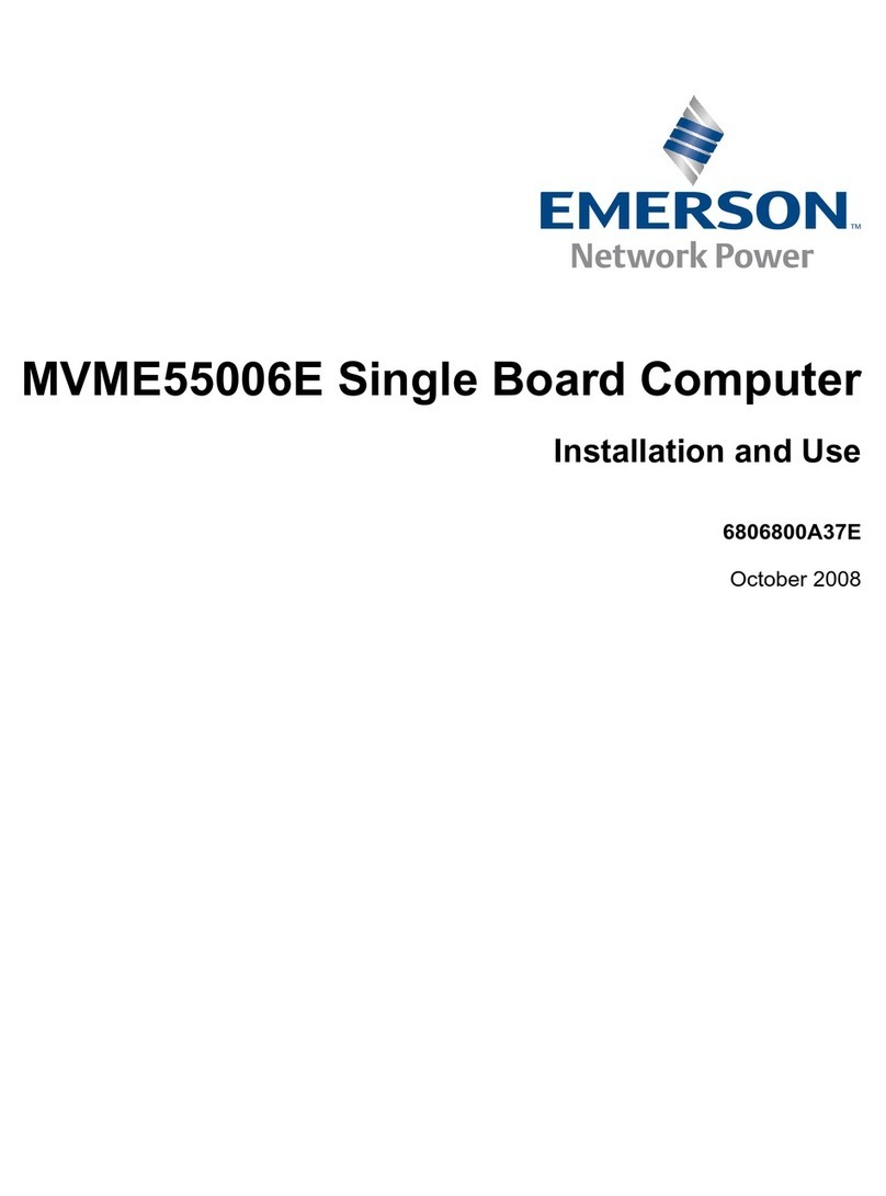 Emerson MVME55006E Installation and use