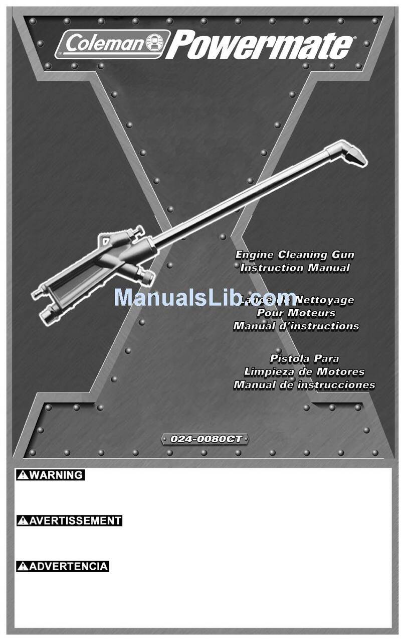 Coleman Powermate 024-0080CT instruction manual Coleman Powermate 024-0080CT instruction manual